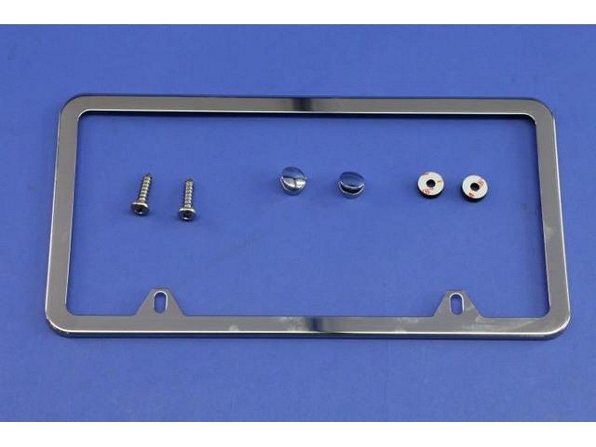 License Plate Frame Polished Without Logo