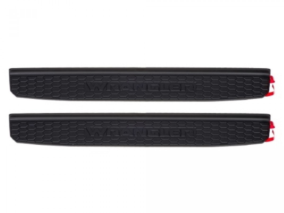 Door Sill Gaurds - Black Plastic- Two Door
