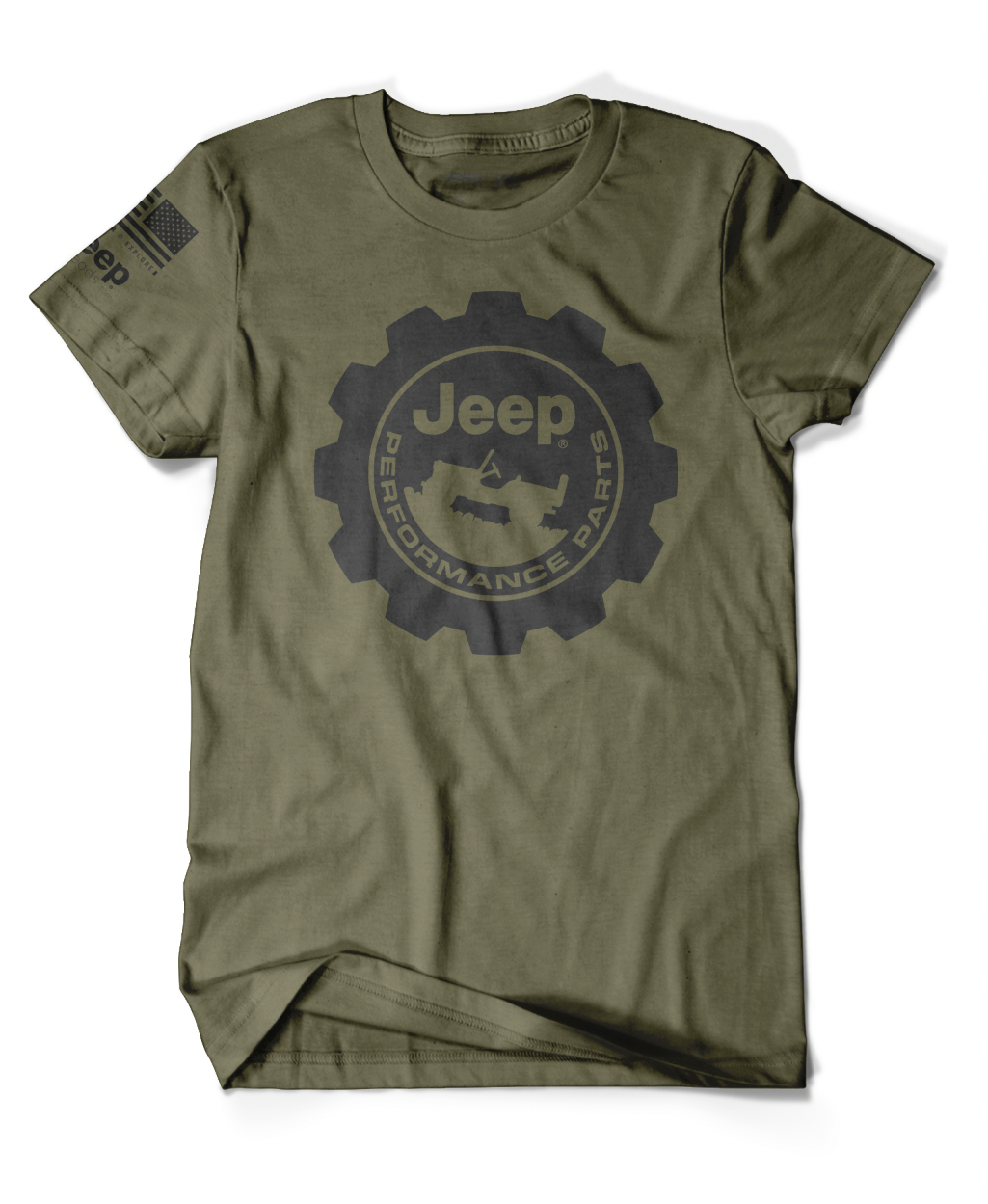 Army Green Jeep Performance Parts T-Shirt