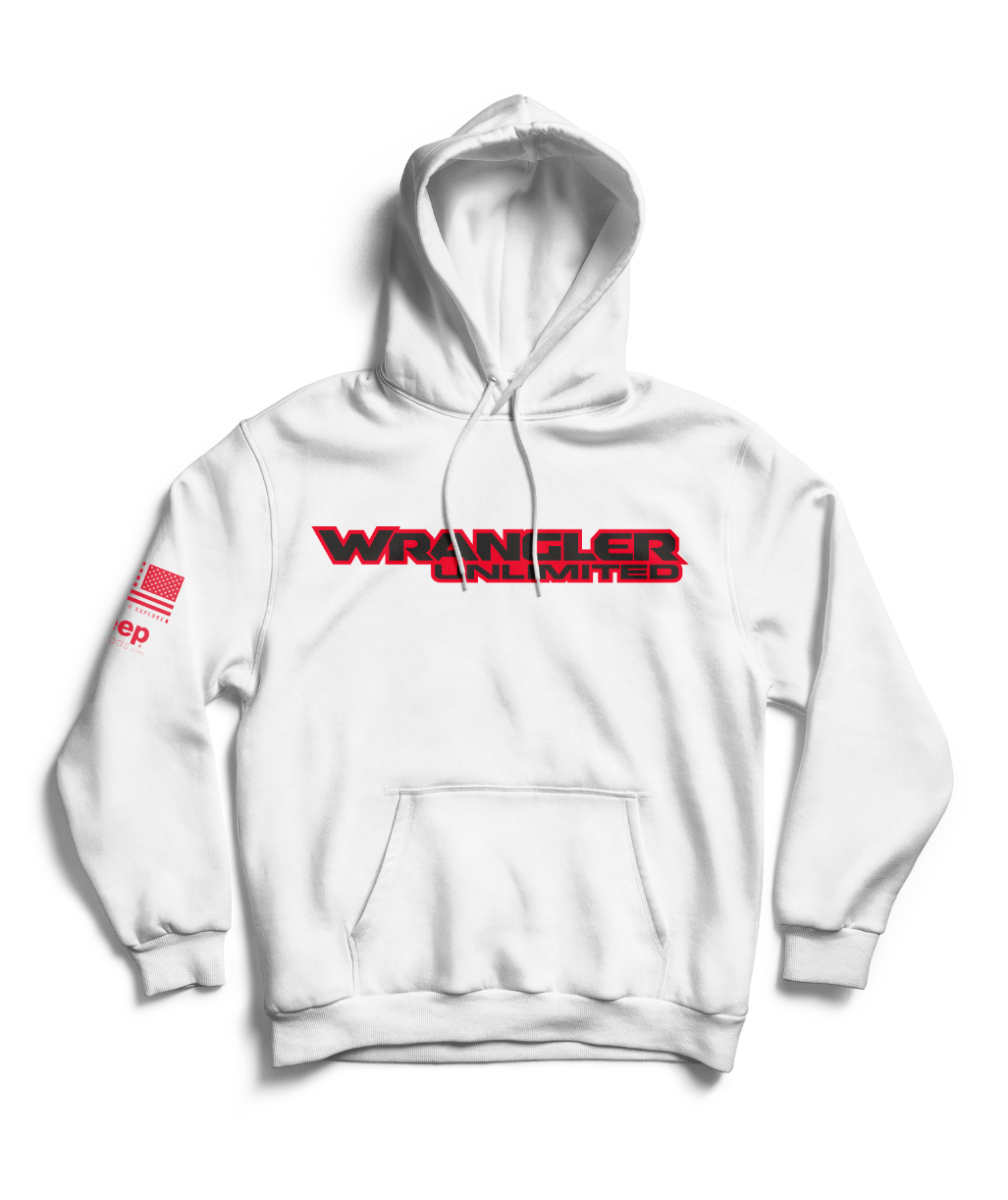 White Wrangler Unlimited Hoodie