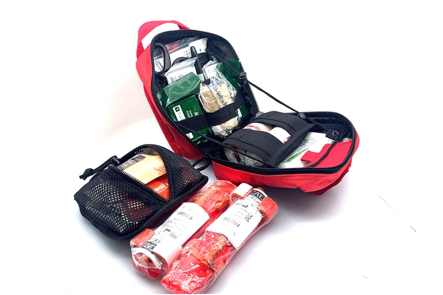 TrailRecon Vehicle Trauma First Aid Kit - Red