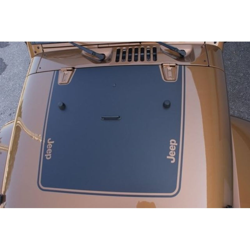 Mopar 82212890 Jeep Logo Hood Graphic – Matte Black