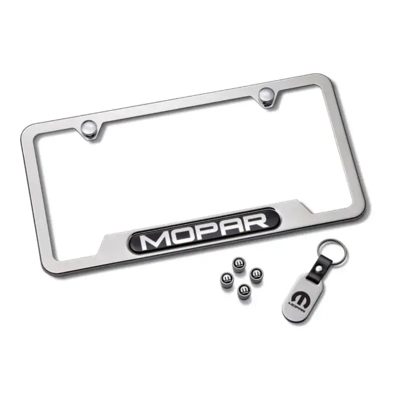 Mopar 82215855 Mopar License Plate Frame Gift Set - Polished