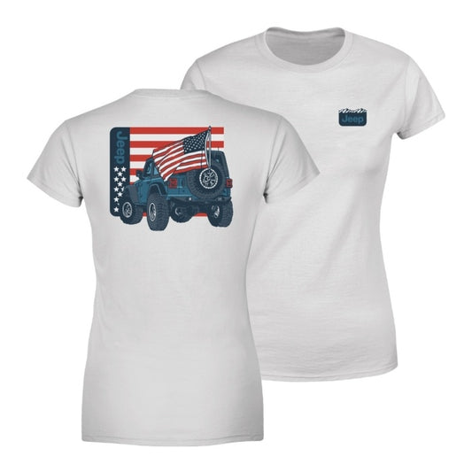 Ladies Jeep 2025 Patriotic T-Shirt