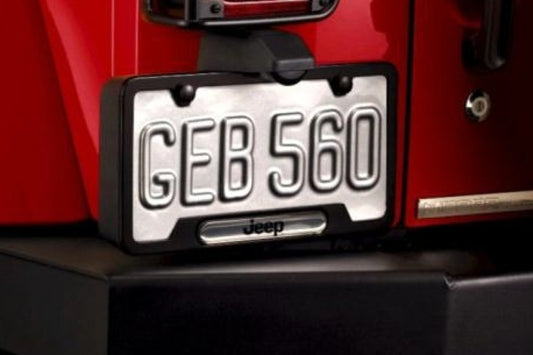 License Plate Frame Black With Logo