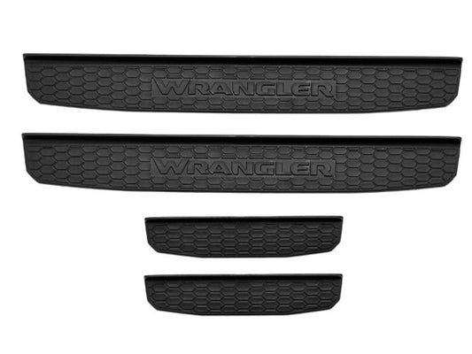 Door Sill Gaurds - Black Plastic- Four Door