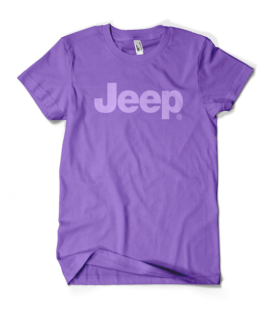 Ladies Light Purple Jeep "There's Only One"  T-Shirt