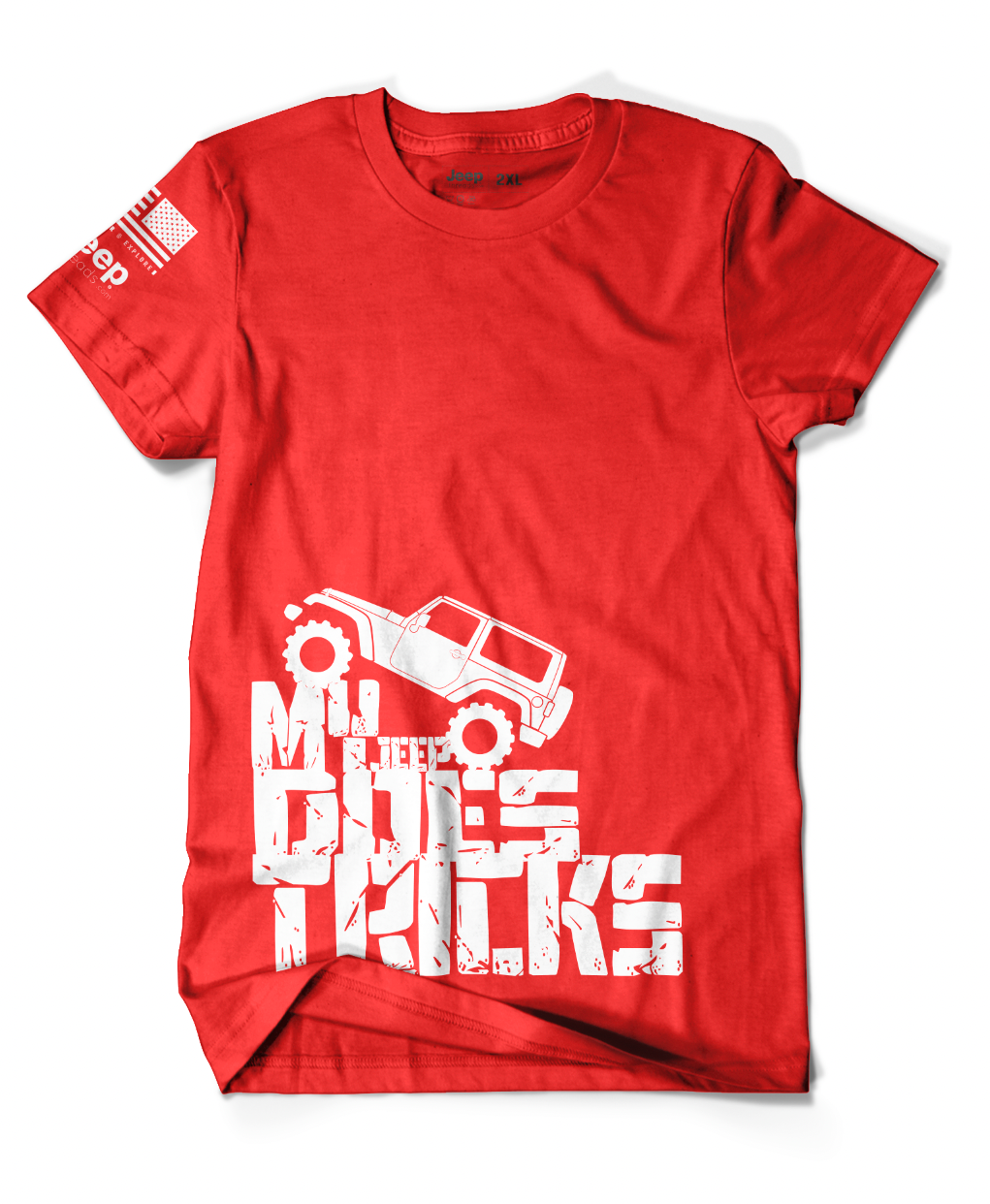 Red My Jeep Does Tricks T-Shirt