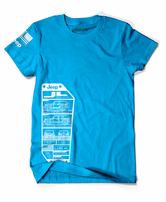 Electric Blue JL SPEC Graphic T-Shirt