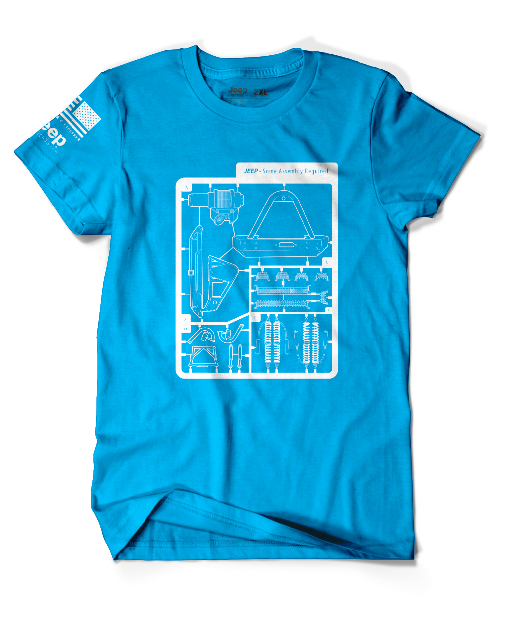 Electric Blue Some Assembly Required T-Shirt