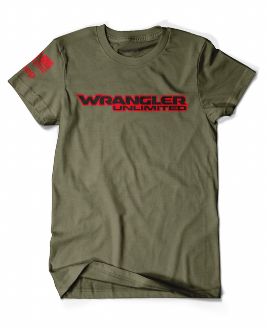 Army Green Wrangler Unlimited T-Shirt