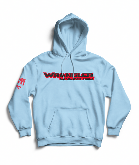 Blue Aqua Wrangler Unlimited Hoodie