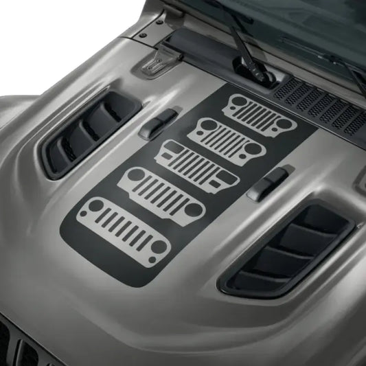 Mopar 82215376 Jeep Grille Hood Graphic – Low Gloss Black